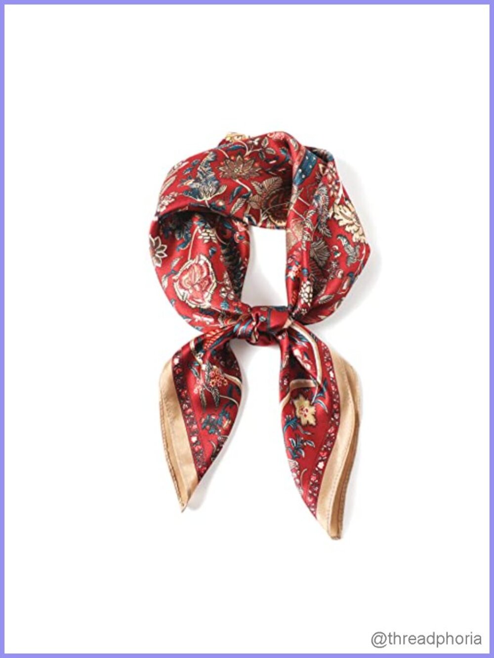 100% Mulberry Silk Scarf 26" Square Head Scarf Neck Scarf Women